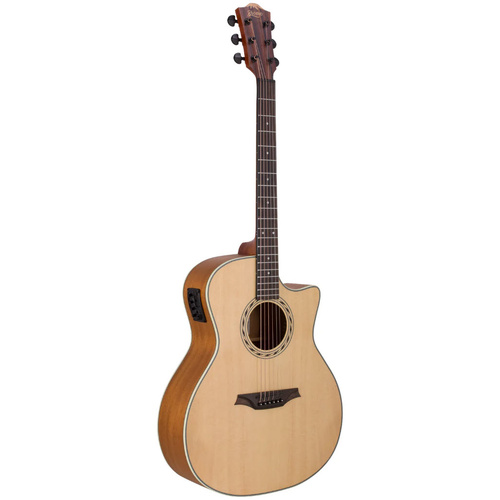 BROMO APPALACHIA BAA2CE GRAND AUDITORIUM ELECTRIC/CUTAWAY GTR SPRUCE TOP MAHOGANY BACK & SIDES