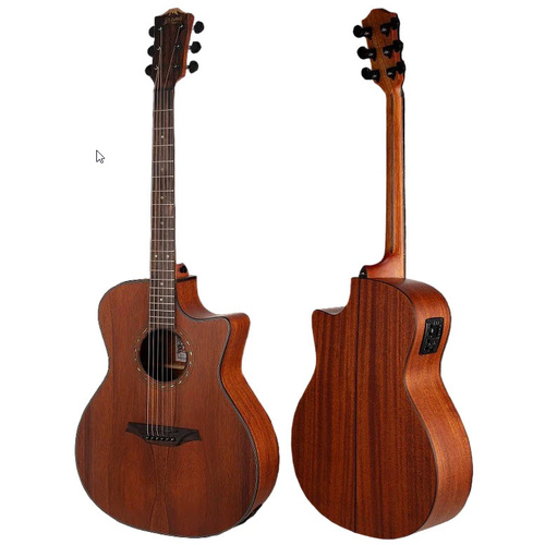 BROMO TAHOMA BAT2MCE GRAND AUDITORIUM ELECTRIC/CUTAWAY GTR SOLID MAHOGANY NATURAL SATIN