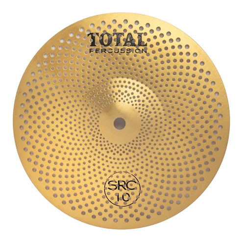 TOTAL PERCUSSION SRC310GD 10 INCH SOUND REDUCTION SILENT SPLASH CYMBAL GOLD