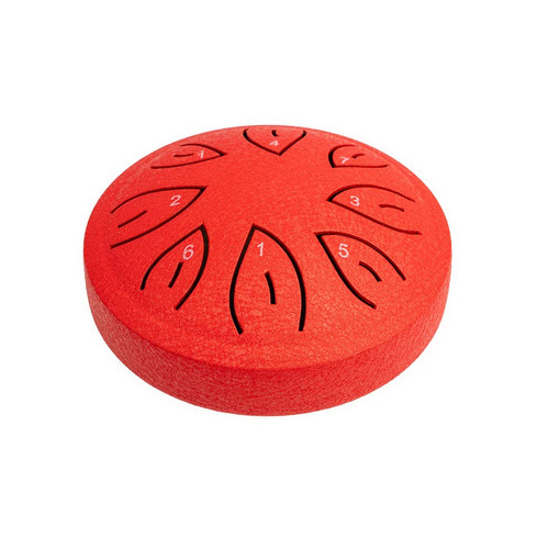 MANO MPC34RD 041/2 INCH 8 NOTE C DIATONIC TONGUE DRUM IN RED