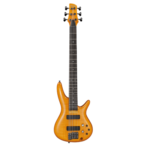 IBANEZ SIGNATURE GERALD VEASLEY GVB36AM 6 String Electric Bass Guitar in Amber