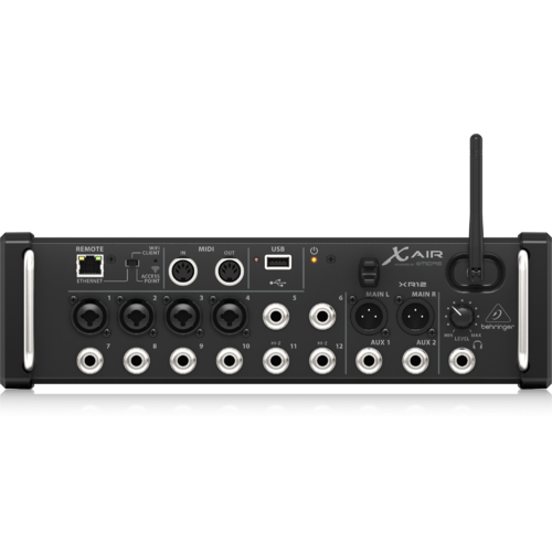 BEHRINGER X AIR XR12 12-Channel Digital Mixer for use with Ipad