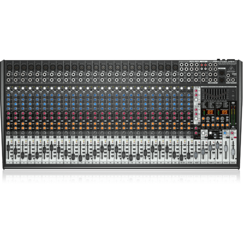 BEHRINGER EURODESK SX3242FX 32 Channel 4 Bus Studio/Live Mixer with XENYX Mic Preamplifiers, EQs and Dual Multi-FX Processor (24 x XLR)