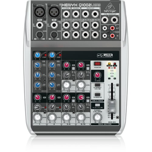 BEHRINGER XENYX Q1002USB 10 Input Mixer with USB