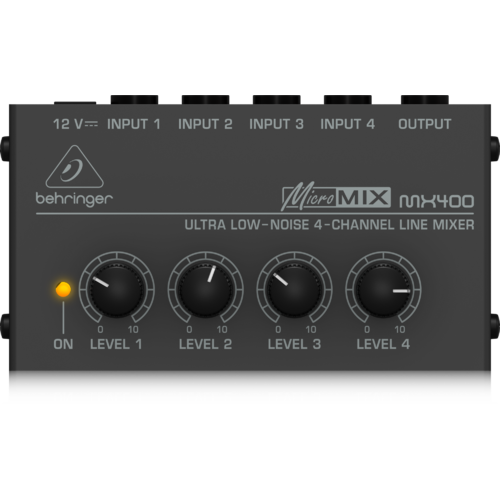 BEHRINGER MICROMIX MX400 4 Channel PA Mixer