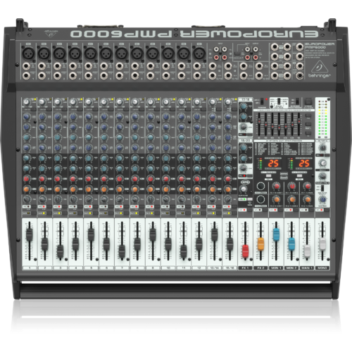 BEHRINGER EUROPOWER PMP6000 20 Channel Powered Mixer with Dual Multi-FX Processor (12 x XLR)