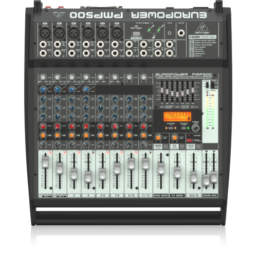 BEHRINGER EUROPOWER PMP500 12 Channel Powered Mixer with Multi-FX Processor (6 x XLR)