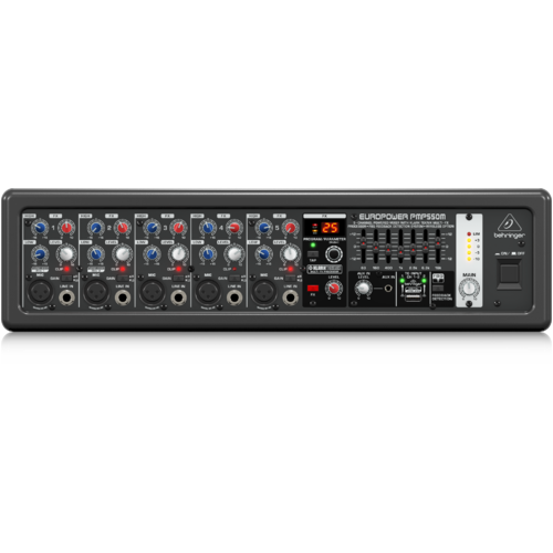 BEHRINGER EUROPOWER PMP550M 5 Channel Powered Mixer with Klark Teknik Multi-FX Processor (5 x XLR)