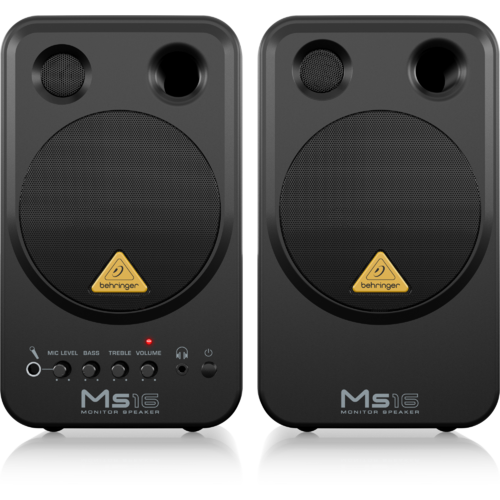 BEHRINGER MS16 16 Watt Compact Stereo System Passive Speakers
