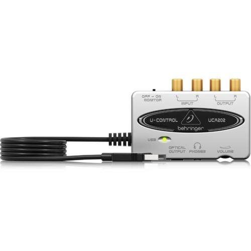 BEHRINGER U-CONTROL UCA202 USB Audio Interface for Analogue In Digital Out Devices