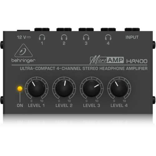 BEHRINGER MICROAMP HA400 4 Channel Headphone Amplifier