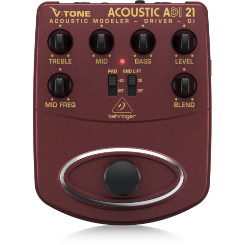 BEHRINGER ADI21 VTONE Acoustic Amp Modeler/Direct Recording Preamp/DI Box