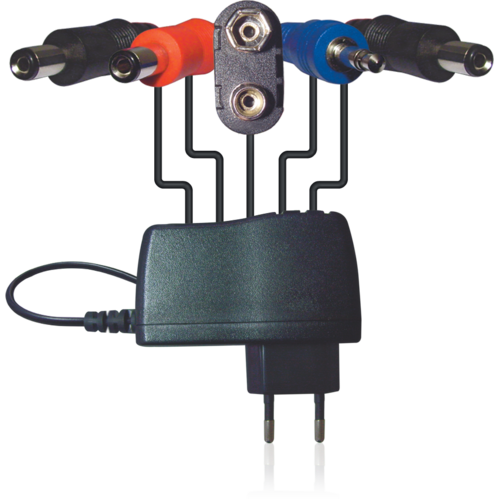 BEHRINGER PSU-HSB-ALL All-Country DC 9 V / 1.7 A Power Adapter with Daisy Chain Connectors, Jumper Cables & Mains Adapters