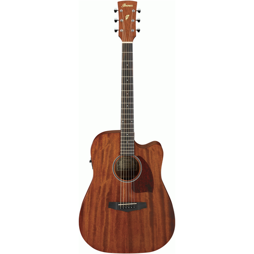 IBANEZ PF12MHCE 6 String Dreadnought/Electric Cutaway Guitar in Open Pore Natural
