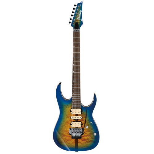 IBANEZ PREMIUM RG6PFGMLTD 6 String Electric Guitar in Geyser Blue Burst