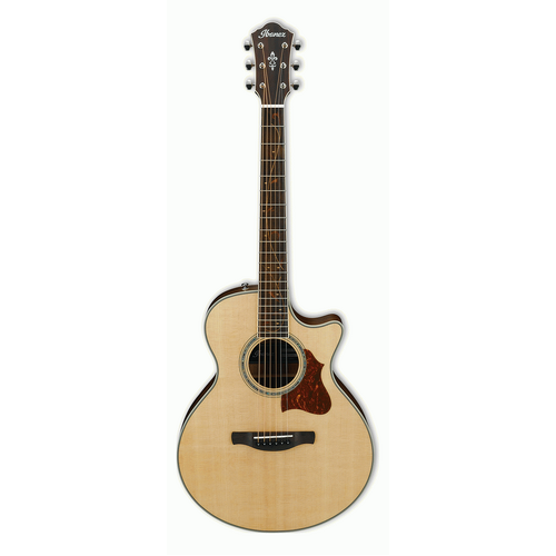 IBANEZ AE205JR 6 String Jumbo Junior/Electric Cutaway Guitar in Natural Open Pore
