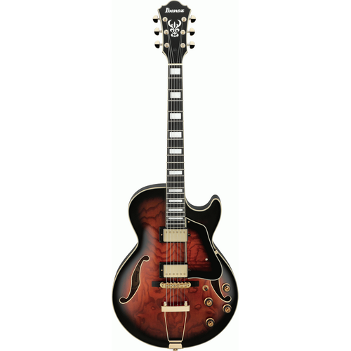 IBANEZ ARTCORE EXPRESSIONIST AG95QA Hollow Body Electric Guitar in Bark Brown Sunburst
