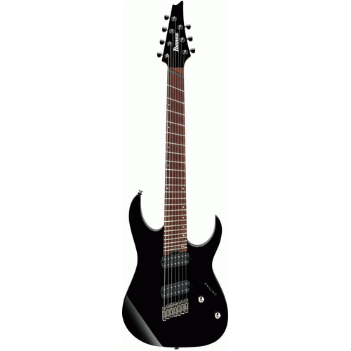 IBANEZ RGMS7 7-String Multiscale Electric Guitar in Black