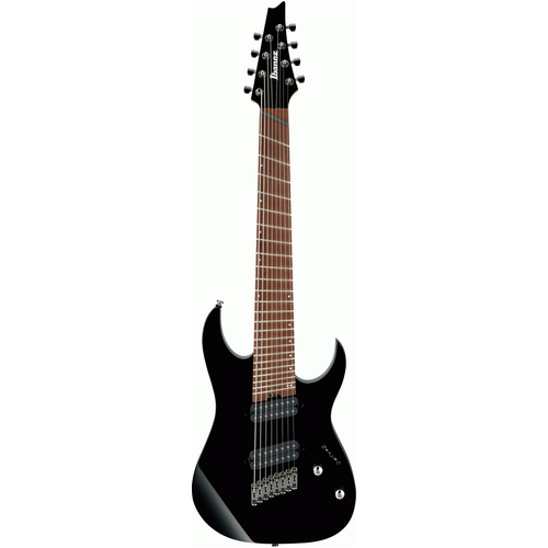 IBANEZ RGMS8 8 String Multiscale Electric Guitar in Black