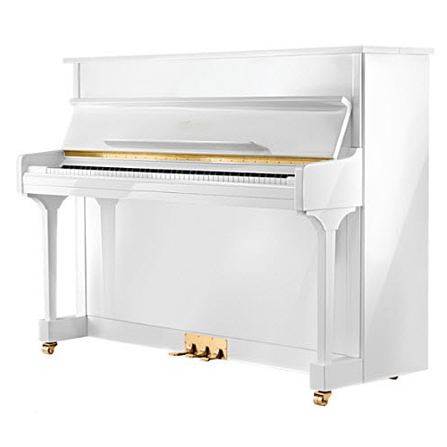BEALE UP118M 118cm Upright Piano In White with Bench 939934
