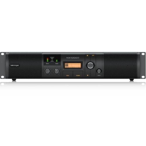 BEHRINGER NX1000D 1000 Watt Class D Power Amplifier with DSP Control and SmartSense Loudspeaker