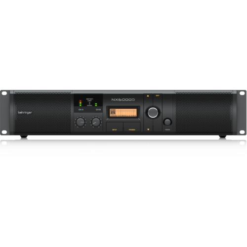 BEHRINGER NX6000D 6000 Watt Class D Power Amplifier with DSP Control and SmartSense Loudspeaker