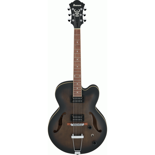 IBANEZ ARTCORE AF55 6 String Hollow Body Electric Guitar in Transparent Black