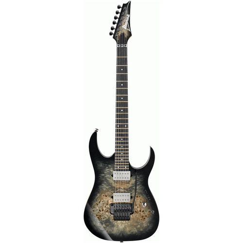 IBANEZ RG1120PBZ 6 String Electric Guitar in Charcoal Black Burst with Gig Bag