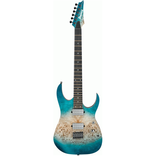 IBANEZ RG1121PB 6 String Electric Guitar in Caribbean Islet Flat with Gig Bag