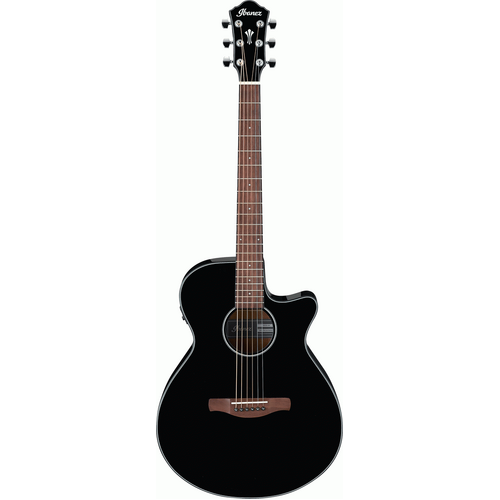 IBANEZ AEG5BK 6 String Acoustic/Electric Cutaway Guitar in Black High Gloss