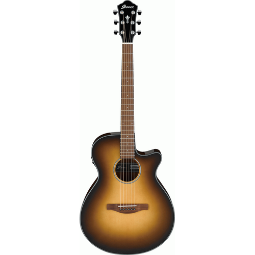 IBANEZ AEG50DHH 6 String Acoustic/Electric Cutaway Guitar in Dark Honey Burst High Gloss