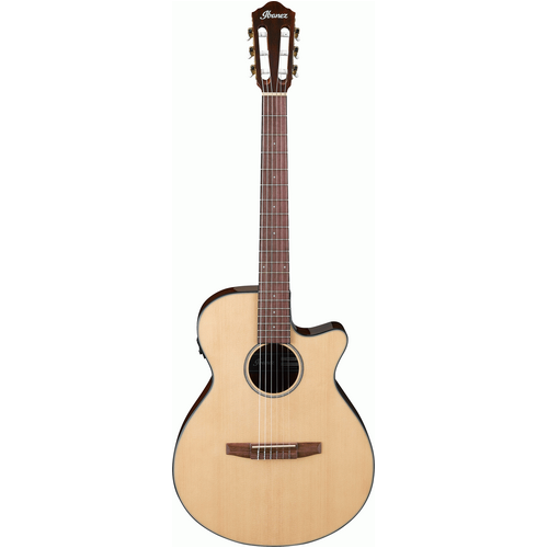 IBANEZ AEG50 NNT 6 String Nylon Acoustic/Electric Cutaway Guitar in Natural High Gloss