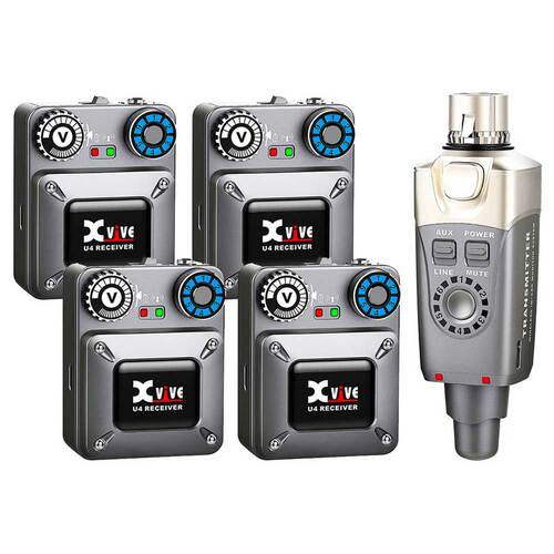 XVIVE U4R4 Wireless In-Ear Monitor System with Four Receivers