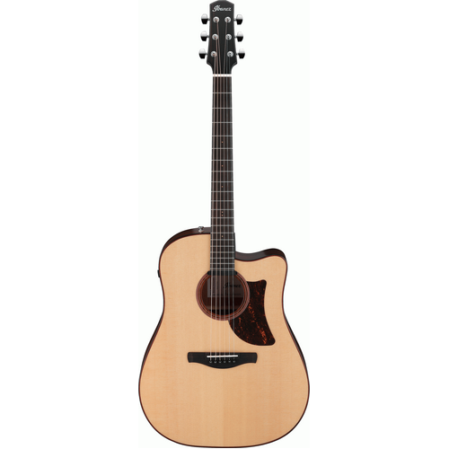 IBANEZ ARTWOOD AAD300CE 6 String Grand Dreadnought/Electric Cutaway Guitar in Natural Low Gloss