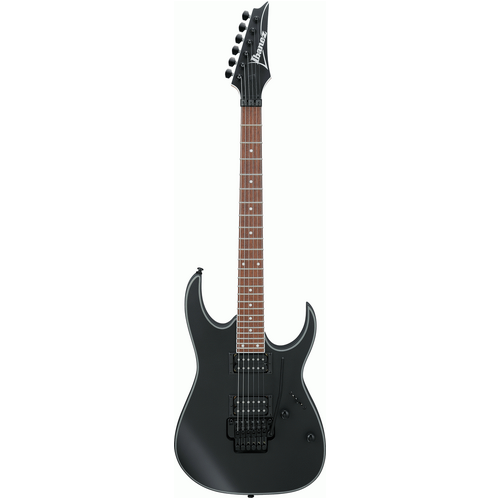 IBANEZ RG320EXZ 6 String Electric Guitar with Wizard III Maple Neck in Black Flat