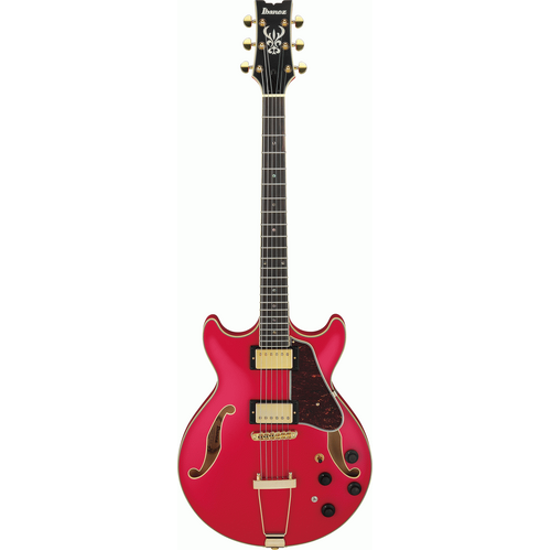 IBANEZ ARTCORE AMH90 6 String Semi Hollow Body Electric Guitar in Cherry Red Flat