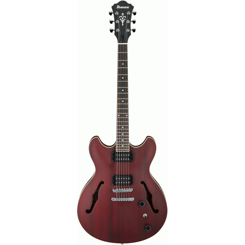 IBANEZ ARTCORE AS53 6 String Hollow Body Electric Guitar in Transparent Red Flat