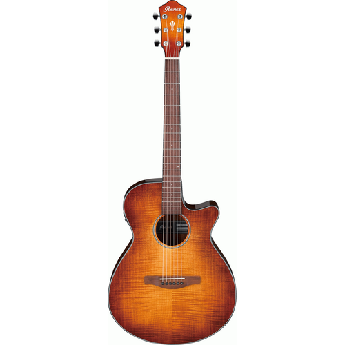 IBANEZ AEG AEG70 6 String Acoustic/Electric Guitar in Vintage Violin High Gloss