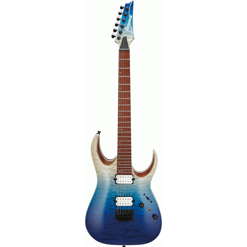 IBANEZ RGA RGA42HPQM 6 String Electric Guitar in Blue Iceberg Gradation