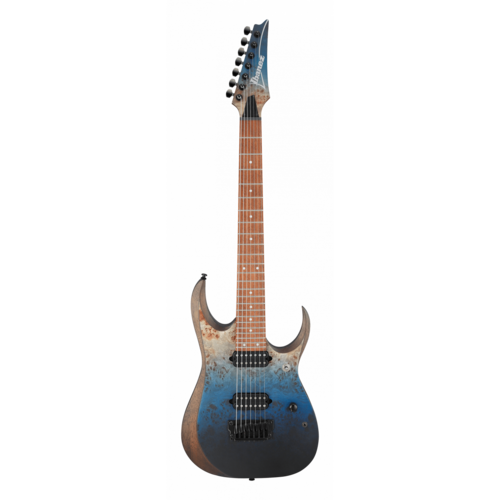 IBANEZ RG RGD7521PB 6 String Electric Guitar in Deep Seafloor Fade Flat