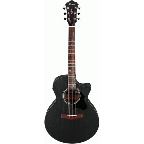 IBANEZ AE AE295 6 String Acoustic/Electric Cutaway Guitar in Weathered Black