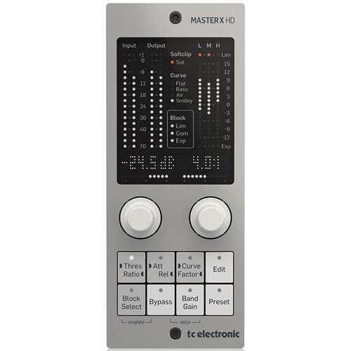 TC ELECTRONIC MASTER X HD NATIVE/MASTER X HD-DT Multiband Dynamics Processor Plug-In with Optional Hardware Controller