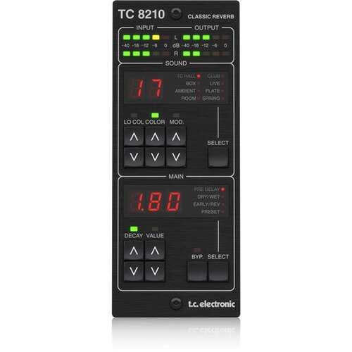 TC ELECTRONIC TC8210 NATIVE/TC8210-DT Mixing Reverb Plug-in with Optional Hardware Controller and Signature Presets