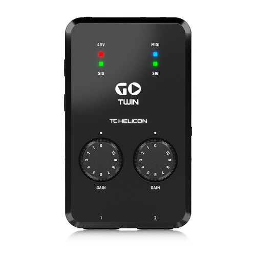 TC HELICON GO TWIN High-Definition 2-Channel Audio/MIDI Interface for Mobile Devices