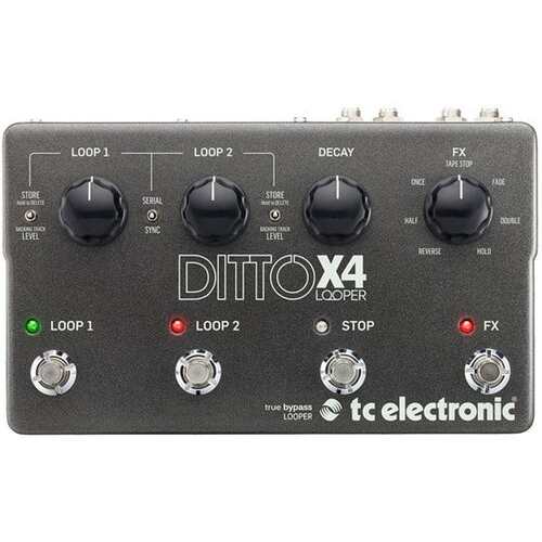 TC ELECTRONIC DITTO X4 LOOPER Guitar Effects Pedal
