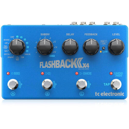 TC ELECTRONIC FLASHBACK 2 X4 Delay Guitar Effects Pedal