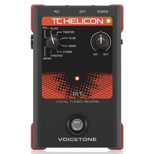 TC HELICON VOICETONE R1 Vocal Tuned Reverb Pedal