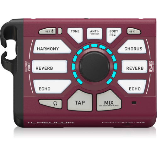 TC HELICON PERFORM-VG Burgundy Vocal and Acoustic Guitar Processor