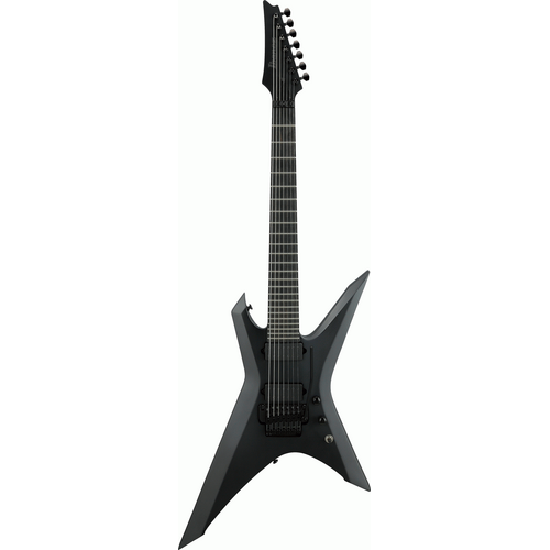 IBANEZ XPTB720 BKF 7 String Electric Guitar with Wizard II-7 5 piece Maple/Walnut Neck in Black Flat
