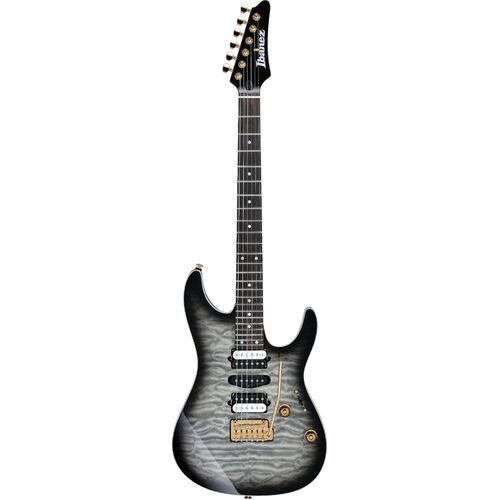 IBANEZ AZ47P1QMBIB PREMIUM 6 String Electric Guitar with Gig Bag in Black Ice Burst